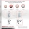 Service Caster 3.5 Inch Maroon Poly Swivel 7/8 Inch Square Stem Caster Set Total Lock Brake SCC SCC-SQTTL20S3514-PPUB-MRN-78-4 - alternate 2